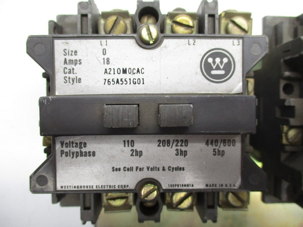 WESTINGHOUSE A210M0CAC 110/120V UNMP