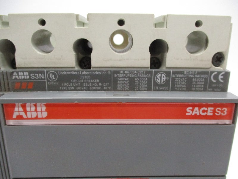 ABB S3N 750VDC 60A NSNP