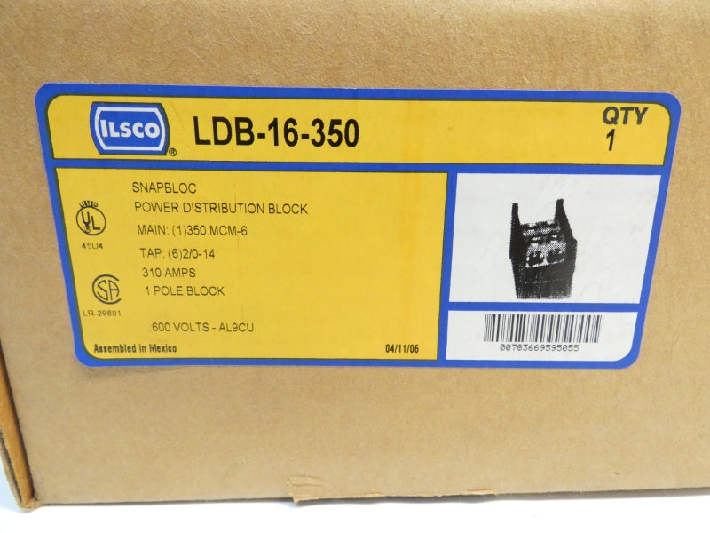 ILSCO LDB-16-350 600V 310A NSMP