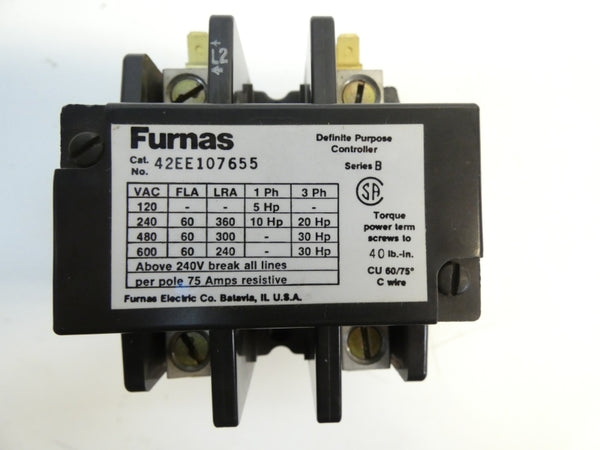 FURNAS 42EE107655 SER. B 110/120V 75A (AS PICTURED) UNMP
