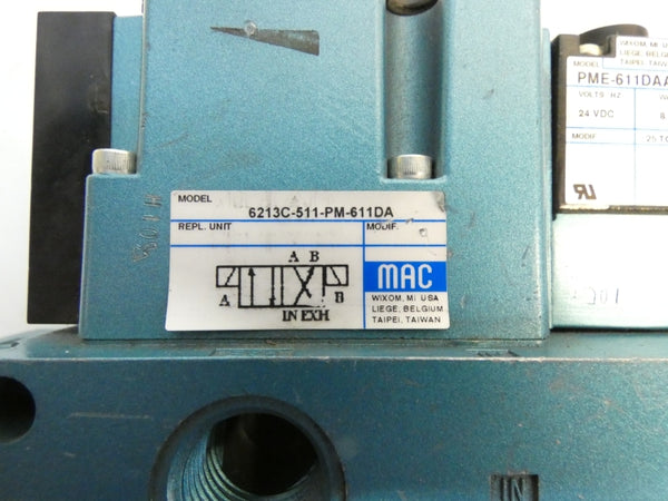 MAC 6213C-511-PM-611DA 24VDC 25-150PSI NSNP