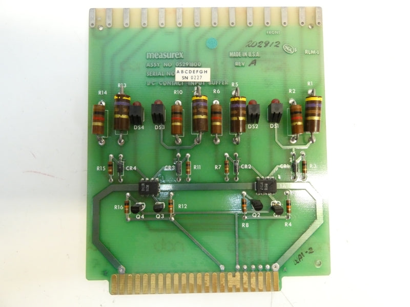 MEASUREX 05291800 04291800 REV. A UNMP