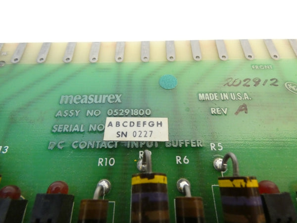 MEASUREX 05291800 04291800 REV. A UNMP