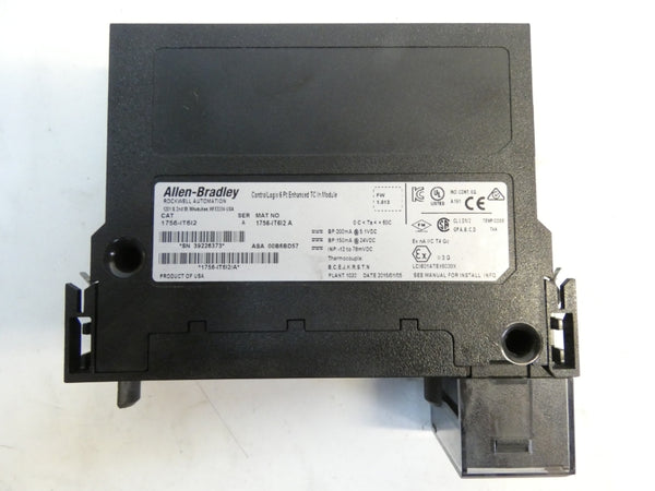 ALLEN BRADLEY 1756-IT6I2 SER. A F/W 1.013 24VDC NSMP