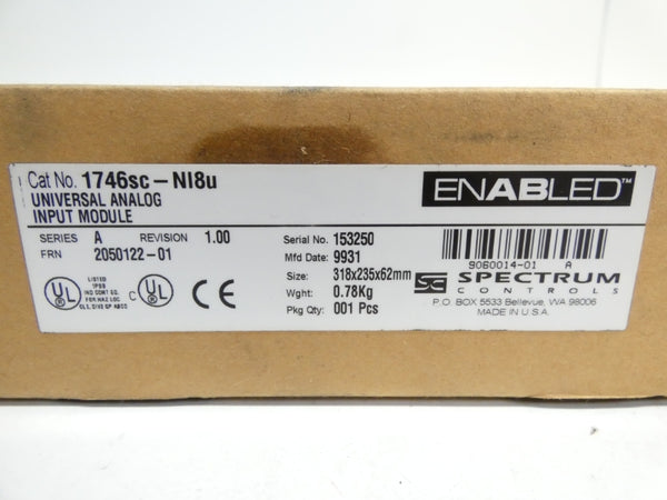 SPECTRUM 1746SC-NI8U SER. A F/W 2050122-01 REV. 1.00 NSFS