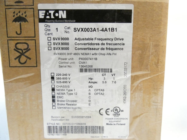 EATON SVX003A1-4A1B1 380-500V 7.6A NSMP
