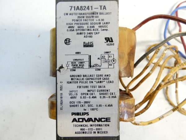 ADVANCE 71A8241-TA 480V 3.65-4.45A UNMP