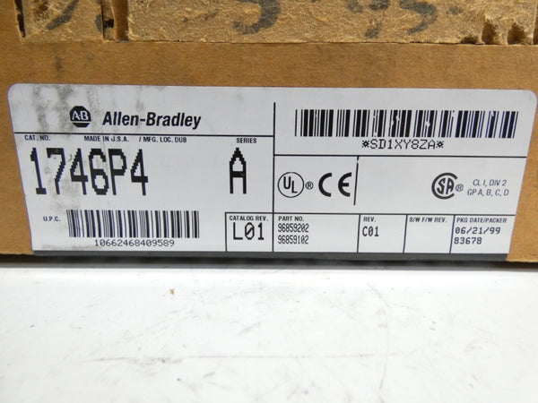 ALLEN BRADLEY 1746-P4 SER. A REV. L01 DATE: 1999 NSFS