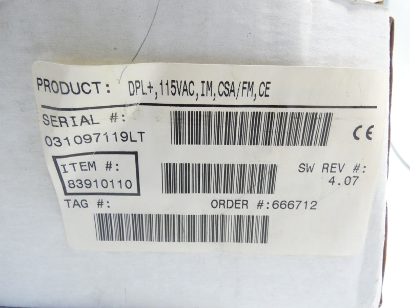 MILLTRONICS DPLPLUS REV. 4.07 250VAC 5A NSMP