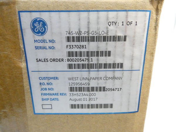 GENERAL ELECTRIC 745-W2-P5-G5-LO-E F/W 33H523A4.000 NSMP