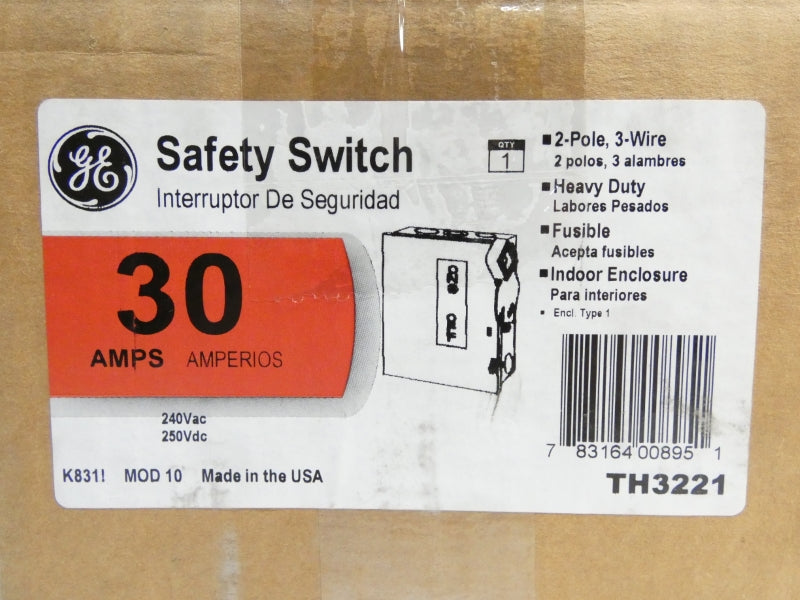 GENERAL ELECTRIC TH3221 250VDC 30A NSMP