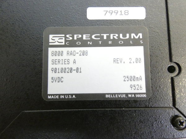 SPECTRUM CONTROLS 8000RAO-208 SER. A REV. 2.00 5VDC NSNP