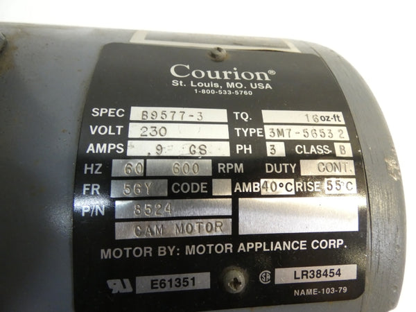 COURION 3M7-56532 8524 230V .9A UNMP