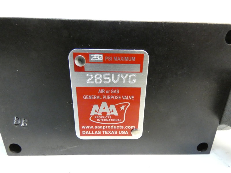 AAA PRODUCTS 285VYG 250PSI NSMP