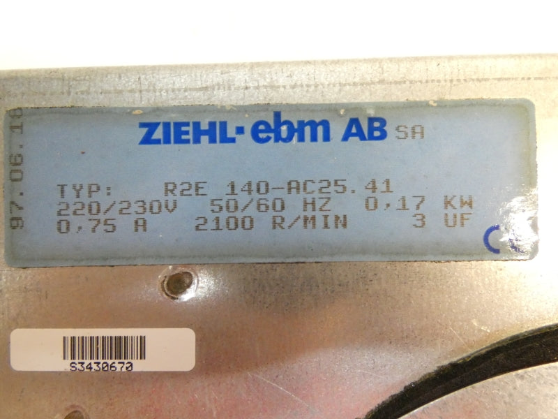 EBM R2E140-AC25.41 220/230V 0.75A UNMP