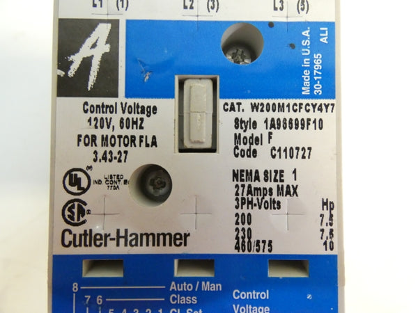CUTLER-HAMMER W200M1CFCY4Y7 460/575V 27A NSNP
