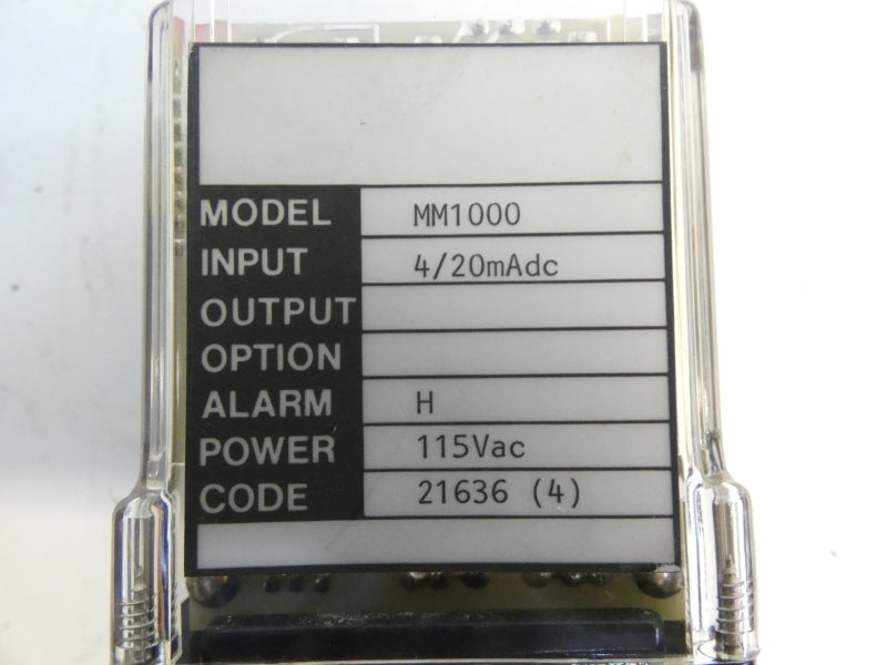 WILKERSON INSTRUMENT MM1000 115VAC NSMP