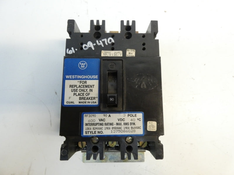 WESTINGHOUSE RF3090 1375D86G28 600VAC 90A NSNP