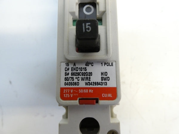 CUTLER-HAMMER EHD1015 277V 15A NSNP
