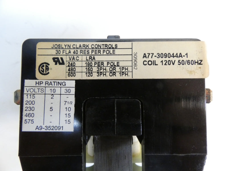 JOSLYN CLARK A77-309044A-1 120V 40A NSMP