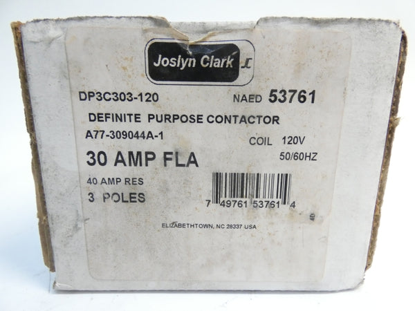 JOSLYN CLARK A77-309044A-1 120V 40A NSMP