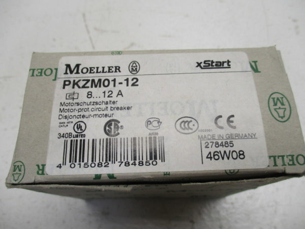 KLOCKNER MOELLER PKZM01-12 MOTOR PROTECTOR CIRCUIT BREAKER 8-12A  NSMP