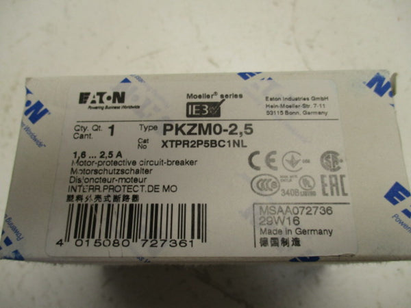 EATON PKZM0-0,25 MOTOR  CIRCUIT BREAKER  0,16-0,25A  NSMP