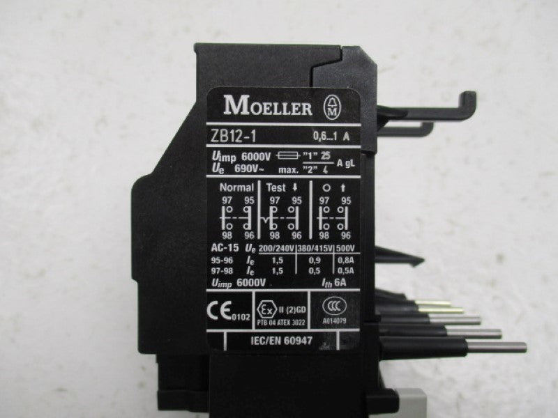 KLOCKNER MOELLER ZB12-1 OVERLOAD RELAY 0,6-1,0A  NSMP