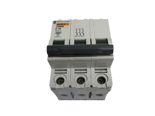 MERLIN GERIN C60N-C16 25831 CIRCUIT BREAKER 16A   UNMP