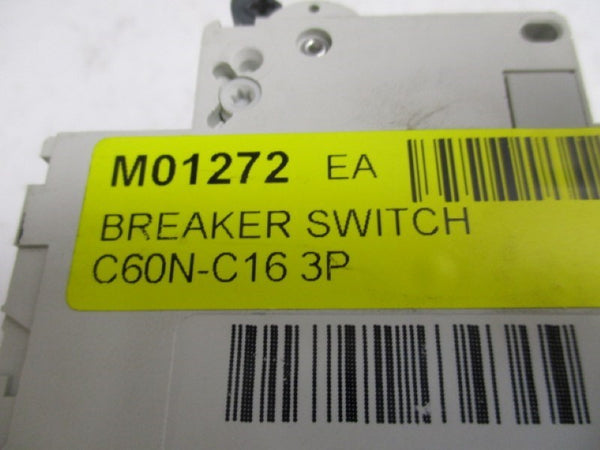 MERLIN GERIN C60N-C16 25831 CIRCUIT BREAKER 16A   UNMP