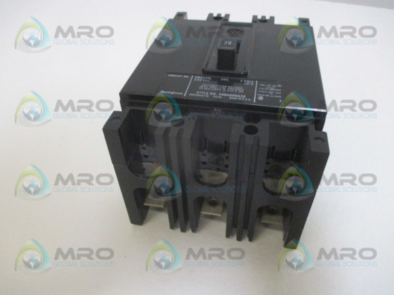 WESTINGHOUSE EB3020L CIRCUIT BREAKER 20A  NSNP