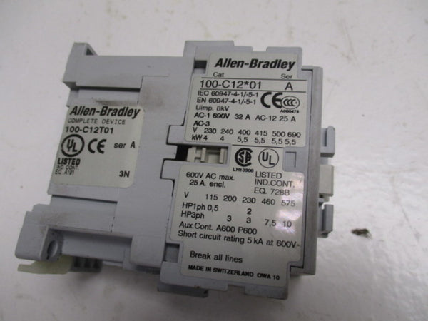 ALLEN BRADLEY 100-C12T01 SER. A  UNMP