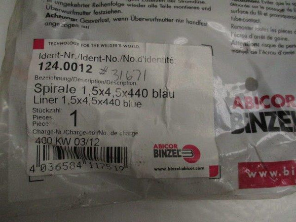 ABICOR BINZEL 124.0012 400KW 03/12  NSMP