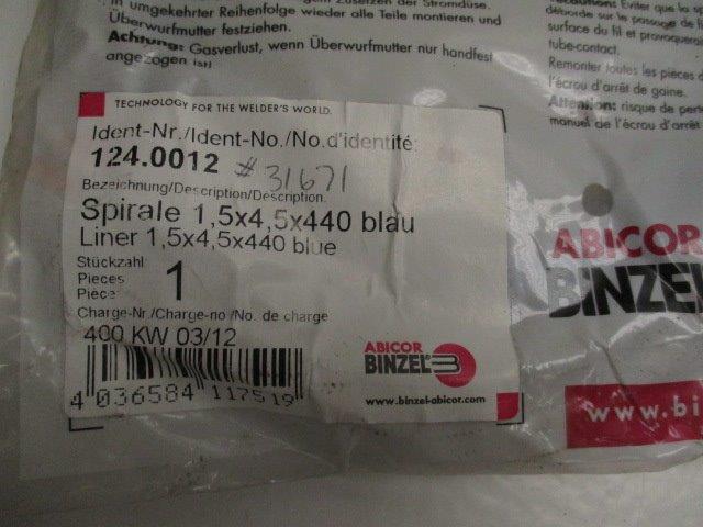 ABICOR BINZEL 124.0012 400KW 03/12  NSMP
