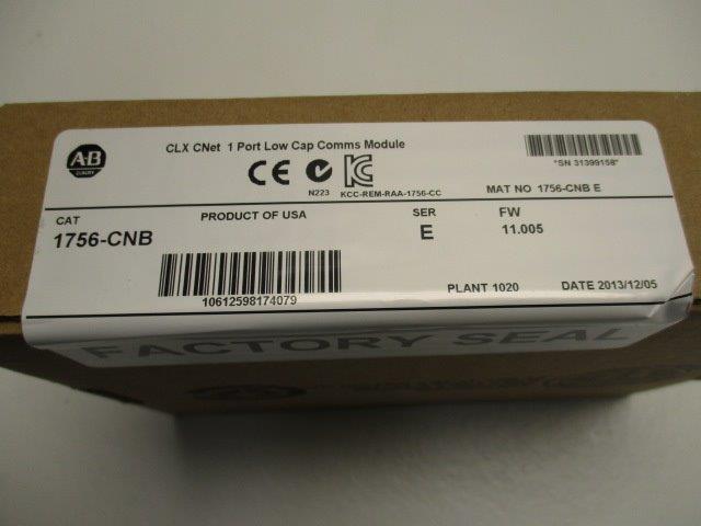 ALLEN BRADLEY 1756-CNB SER. E F/W 11.005 DATE: 2013  NSFS