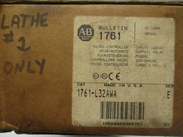 ALLEN BRADLEY 1761-L32AWA SER. E F/W 1.0 (AS PICTURED)  NSMP