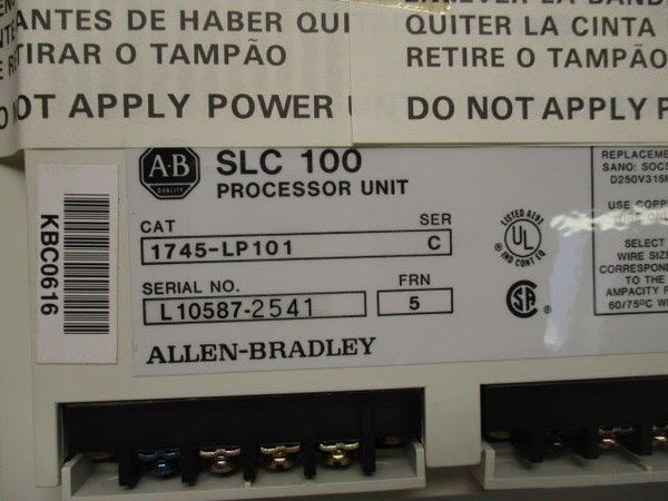ALLEN BRADLEY 1745-LP101 SER. C F/W 5  NSMP