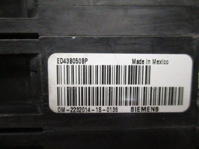SIEMENS ED43B050BP CIRCUIT BREAKER 50A  UNMP