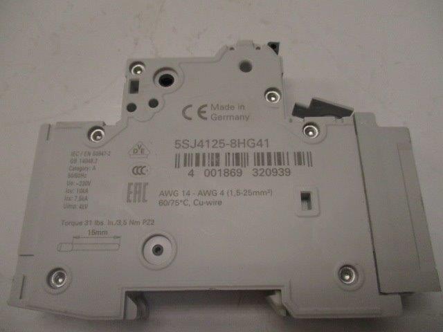 SIEMENS 5SJ4125-8HG41 CIRCUIT BREAKER 25A  NSNP