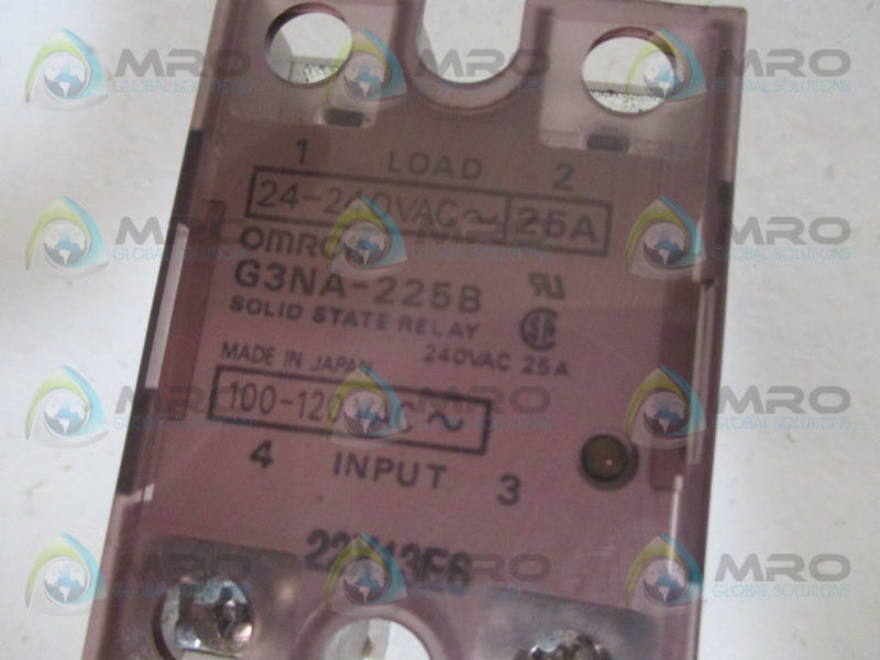 OMRON G3NA-225B SOLID STATE RELAY 120V  UNMP