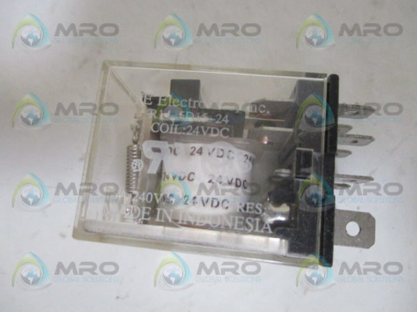 NTE ELECTRIC R14-5D15-24 RELAY 24VDC  UNMP