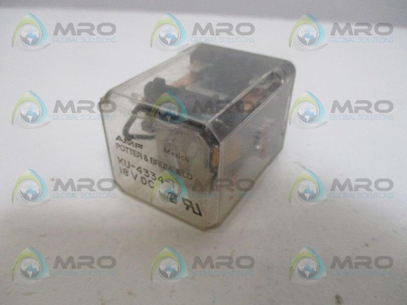 POTTER & BRUMFIELD KU-4334-1 RELAY 18VDC  UNMP