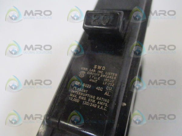 ITE QP1B020 CIRCUIT BREAKER 20A  UNMP