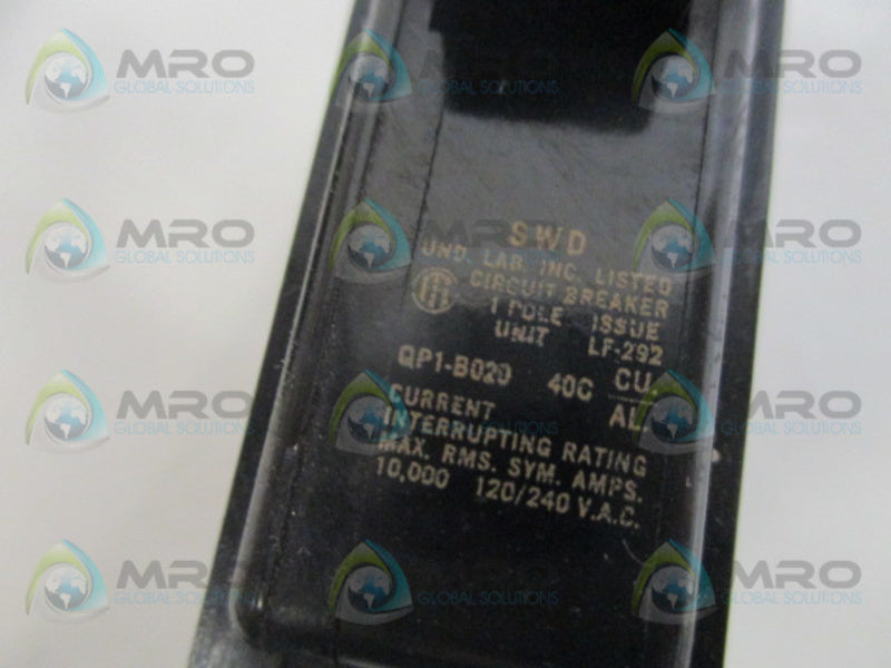ITE QP1B020 CIRCUIT BREAKER 20A  UNMP