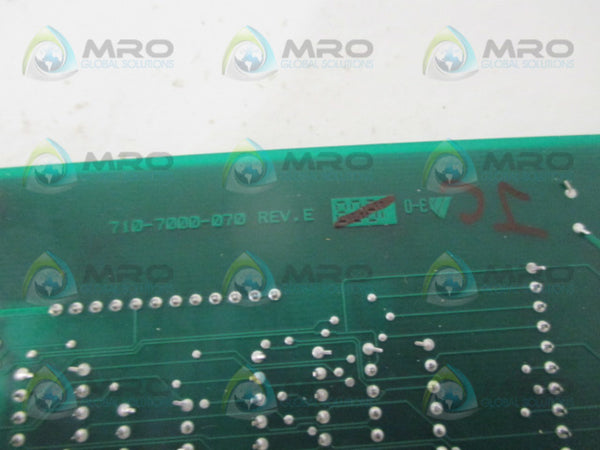 ELECTRO CAM 710-7000-070 CIRCUIT BOARD  UNMP