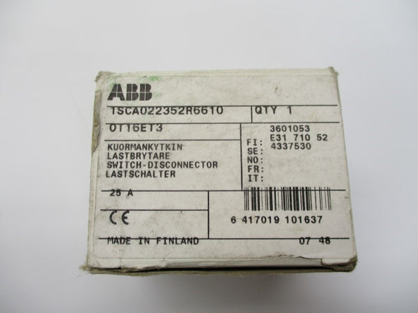 ABB 0T16ET3HB7 1SCA022460R4390 NSMP