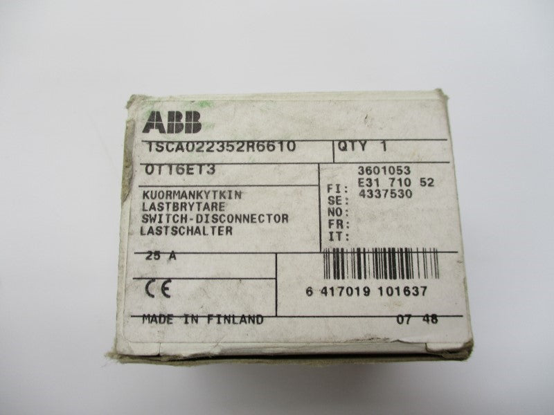 ABB 0T16ET3HB7 1SCA022460R4390 NSMP