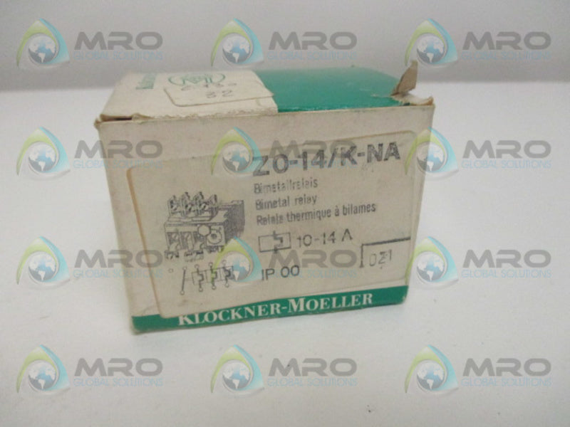 KLOCKNER MOELLER Z0-14/K-NA BIMETAL RELAY 10-14A  NSMP