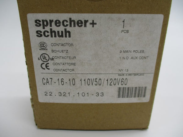 SPRECHER+SCHUH CA7-16-10 110/120V NSMP