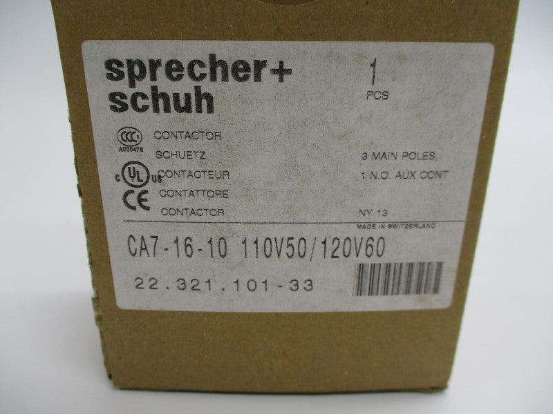SPRECHER+SCHUH CA7-16-10 110/120V NSMP